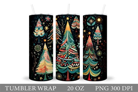 Christmas Tree Tumbler Wrap Sublimation By IrinaShishkova TheHungryJPEG