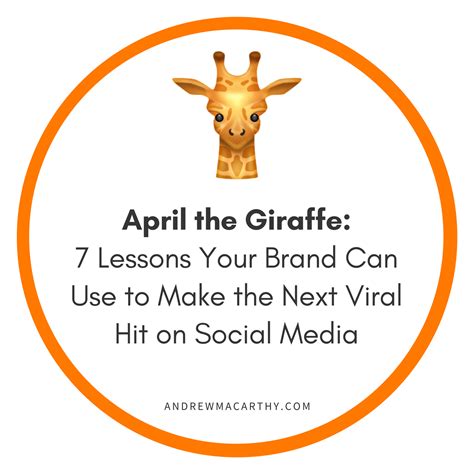 April The Giraffe 7 Lessons Your Brand Can Use To Make The Next Viral