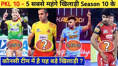 Top 5 Most Expensive Players In Pro Kabaddi Auction 2023 PKL 2023