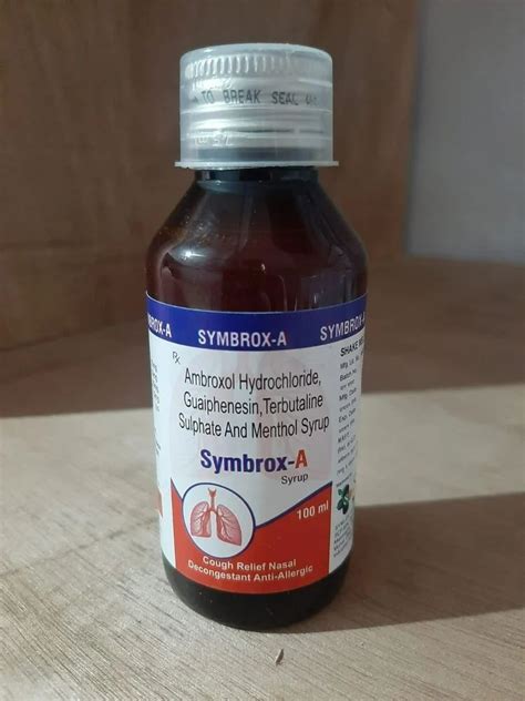 Ambroxol Hydrochloride 15mg Terbutaline Sulphate 1 25mg Guaiphenesin