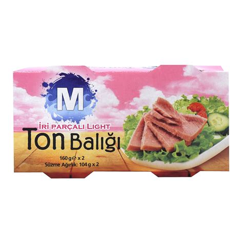 Migros İri Parçalı Light Ton Balığı 2X160 G Migros