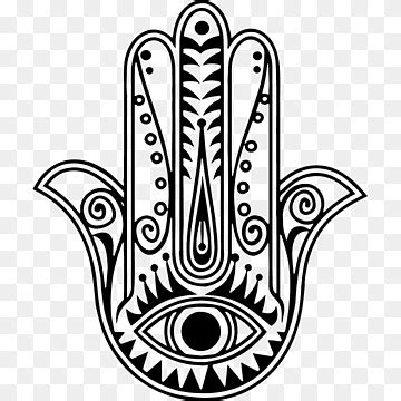 Multicolored Hamsa Hand Illustration Hamsa Hand Evil Eye Drawing Hand