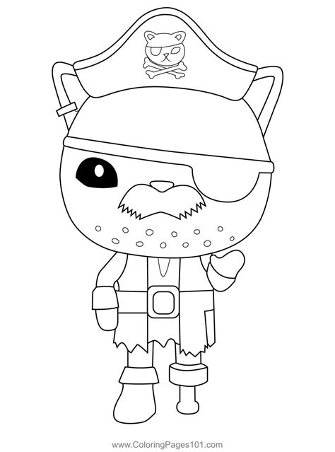 Calico Jack Octonauts Coloring Page for Kids - Free Octonauts Printable ...