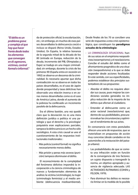 La Criminologia Como Ciencia Iafjsr Pdf