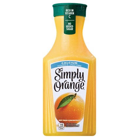 Save On Simply Orange Juice Calcium Vitamin D Pulp Free No Added Sugar