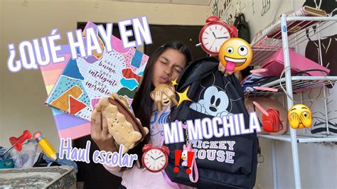 Qu Hay En Mi Mochila Para La Uni Haul Escolar Youtube