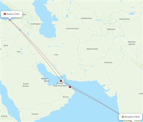 All Flight Routes From Trabzon To Bengaluru TZX To BLR Flight Routes