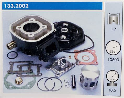 Gruppo Termico Polini Alluminio Pistone Diametro H Aprilia