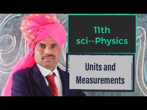 Units And Measurements Lecture 7 YouTube