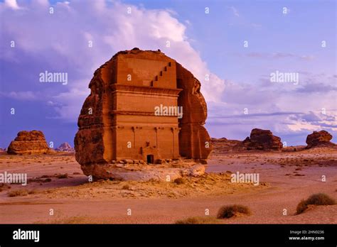 Saudi Arabia Al Madinah Region Alula Or Al Ula Nabatean Tomb In