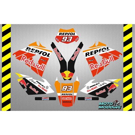 Kit de adhesivos para Rieju Mrx Pro 50 diseño Repsol