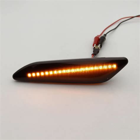 2Pieces Dynamic LED Side Marker Light Turn Signal Blinker Indicator