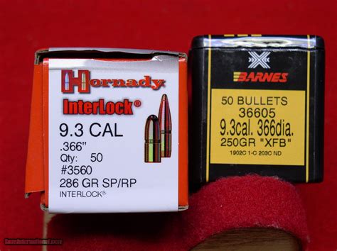 BULLETS 9.3 mm/.366" HAWK, HORNADY AND BARNES