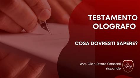 Guida Completa Esempi Di Testamento Olografo E Consigli Pratici