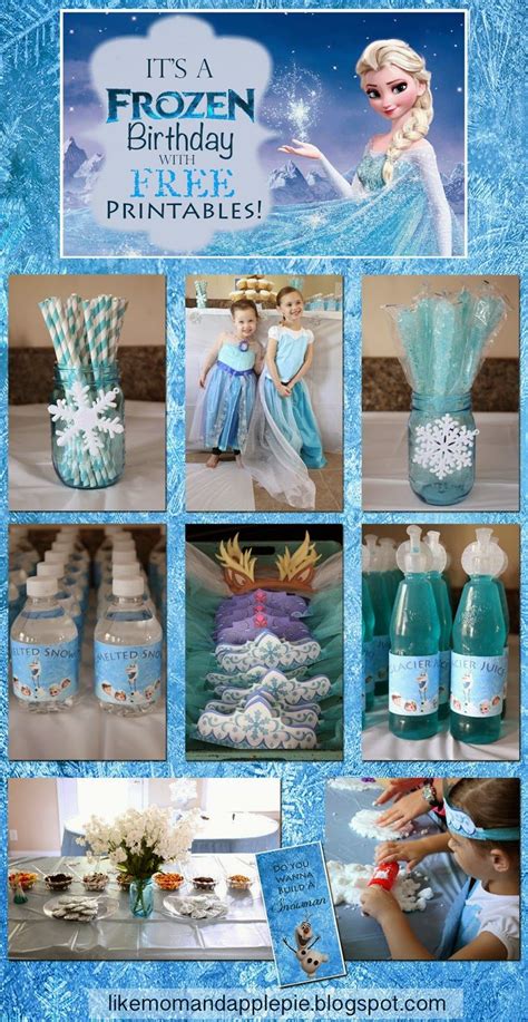 Like Mom And Apple Pie Frozen Birthday Party And Free Printables