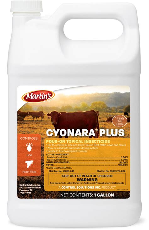 Martins Cyonara Plus Pour On Topical Insecticide Jeffers