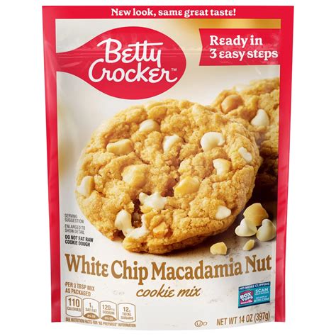 Betty Crocker White Chip Macadamia Nut Cookie Mix Shop Baking Mixes