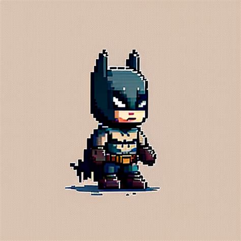 F Batman Pixel Art