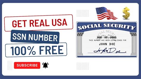 How To Get Ssn For Non Us Resident Get Real Social Security Number For Free Get Real Usa Ssn