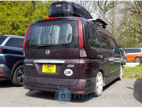 Lw Cru Nissan Serena Sidcup License Plate Of The United Kingdom