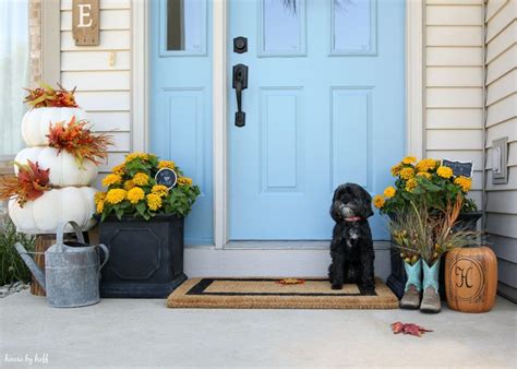 Fall Front Stoop House By Hoff Fall Front Front Stoop Fall