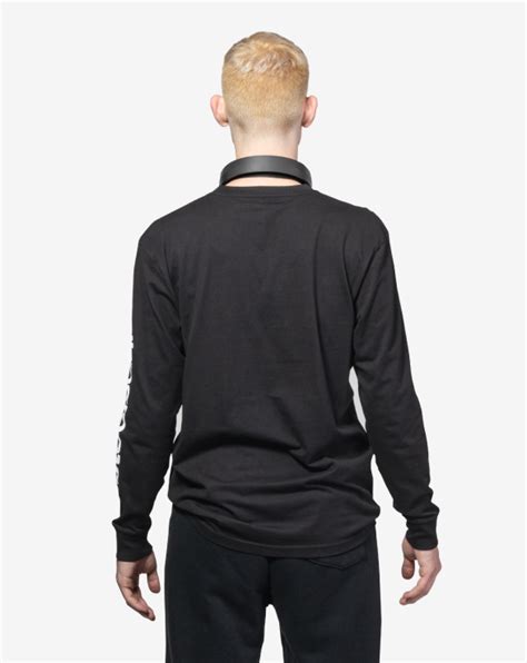 Mens Long Sleeve T Shirt Black Steelseries