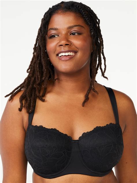 Joyspun Womens And Womens Plus Size Underwire Balconette Bra Sizes