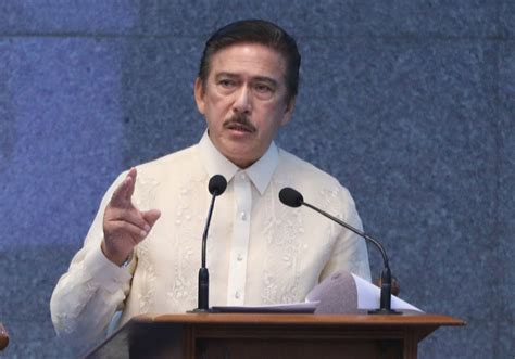 Senate President Vicente Tito Sotto Iii Delivers His Speech Photos