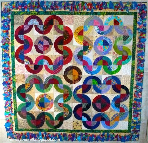 Flower Power Bullseye Fret Not Yourself Circle Quilts Quilt