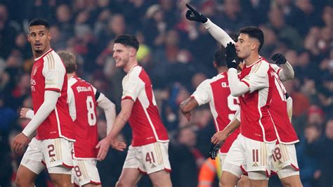 Arsenal 6 0 RC Lens Gunners Get Revenge Over Ligue Un Side As Six Goal