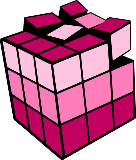 Rubiks Cube Pinktones Clip Art At Vector Clip Art Online