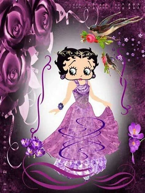 Image Result For Betty Boop Purple Betty Boop Art Betty Boop Classic