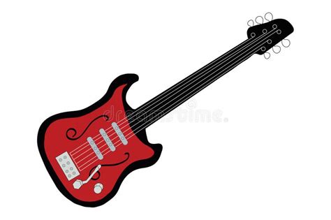 Red Electric Guitar Stock Photo - Image: 7585570