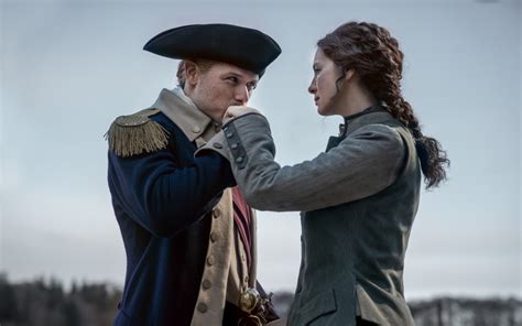 Sam Heughan And Caitr Ona Balfe Tease Outlander Season Part Parade