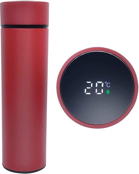 Smart Vacuum Flask With LED Temperature Display Rident Kitchen