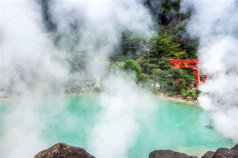 Umi Jigoku O Infierno Marino Tomado En Beppu Con Aguas Termales