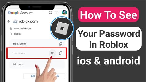 How To See Your Password In Roblox Ios And Android 2023 Youtube