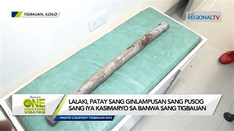 One Western Visayas Lalaki Patay Sang Ginlampusan Sang Pusog Sang Iya