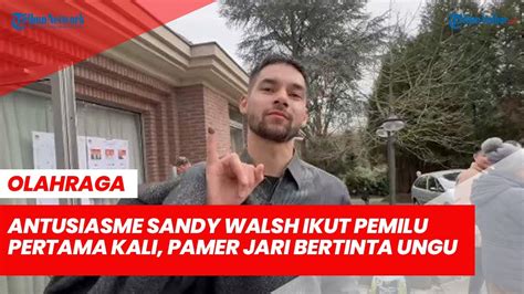 Antusiasme Sandy Walsh Ikut Pemilu Pertama Kali Pamer Jari Bertinta