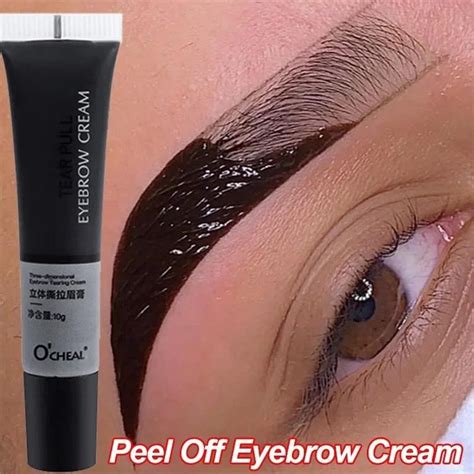 Waterproof Peel Off Eyebrow Gel Semi Permanent Matte Eye Brow Tattoo