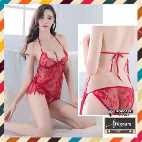 Jual Fm Galery Lingerie Seksi Set G String Baju Tidur Wanita Sexy