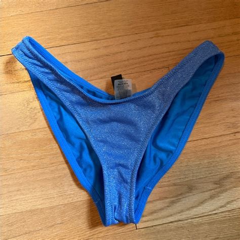 Triangl Swimwear Swim New Triangl Mica Blue Sparkle Bikini Bottoms