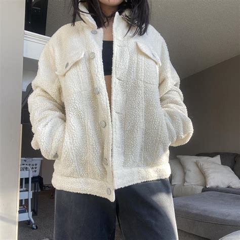 Sherpa Jacket Pacsun Sherpa Jacket Fit Is A Depop