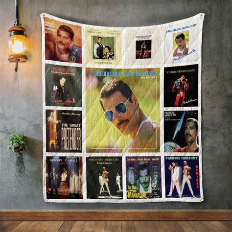 Freddie Mercury Album Covers Quilt Blanket - Dreamrooma