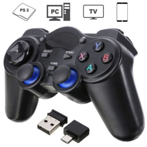 Controle Joystick Dualshock Sem Fio Usb Otg Pc Ps Tablet Smartphone