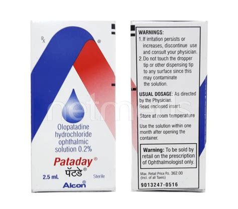 Pataday Olopatadine Hydrochloride Ophthalmic Solution At Rs Piece