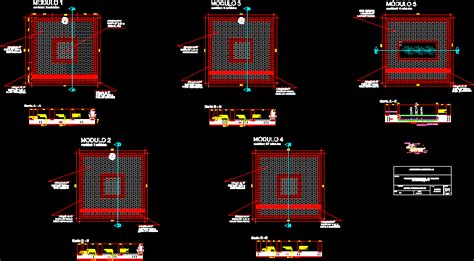 Plano De Detalles De Adoquines En Autocad Librer A Cad