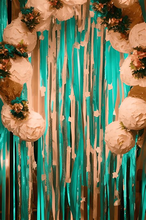 Teal Glitter Party Invitation · Creative Fabrica