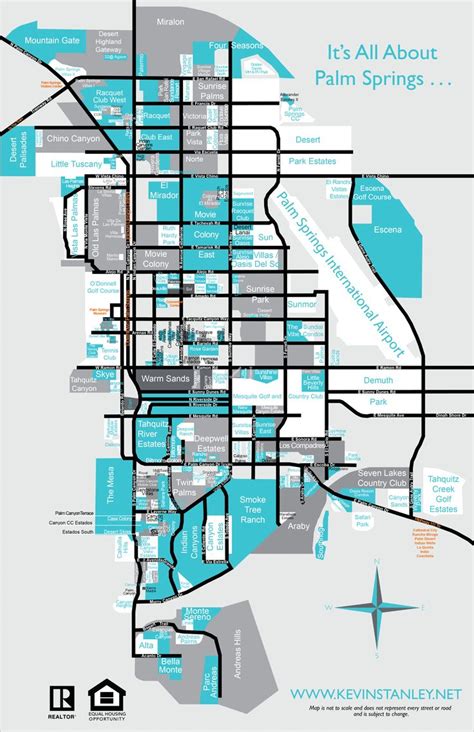 The Palm Springs Neighborhood Map Is A Great Way To Become Familiar And