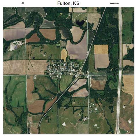 Aerial Photography Map of Fulton, KS Kansas